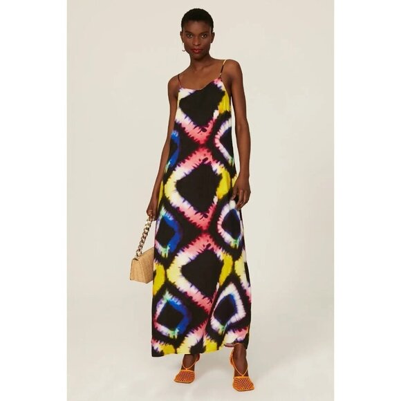Busayo Collective Tie Dye Midi Multicolor Women's Size Small - Picture 1 of 14